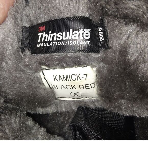 Dream Pair Womens Pre-owned Blk. & Red Waterproof Thinsulated Winter Boots-sz. 6 - Picture 6 of 6